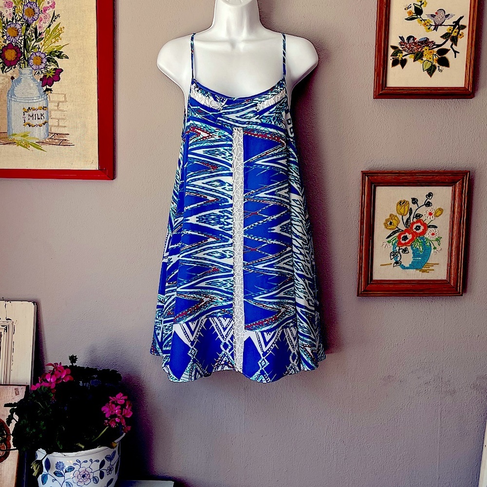 Oversized, shifty mini dress
